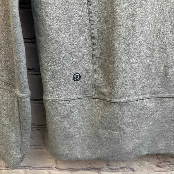 Lululemon In Stride Jacket Gray Floral Full Zip Size 6 Logo Athletic Workout - Picture 7 of 8